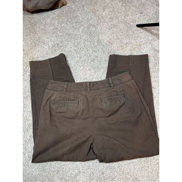 Talbots Brown Chino Capri Women's Size 10 - Picture 2 of 6